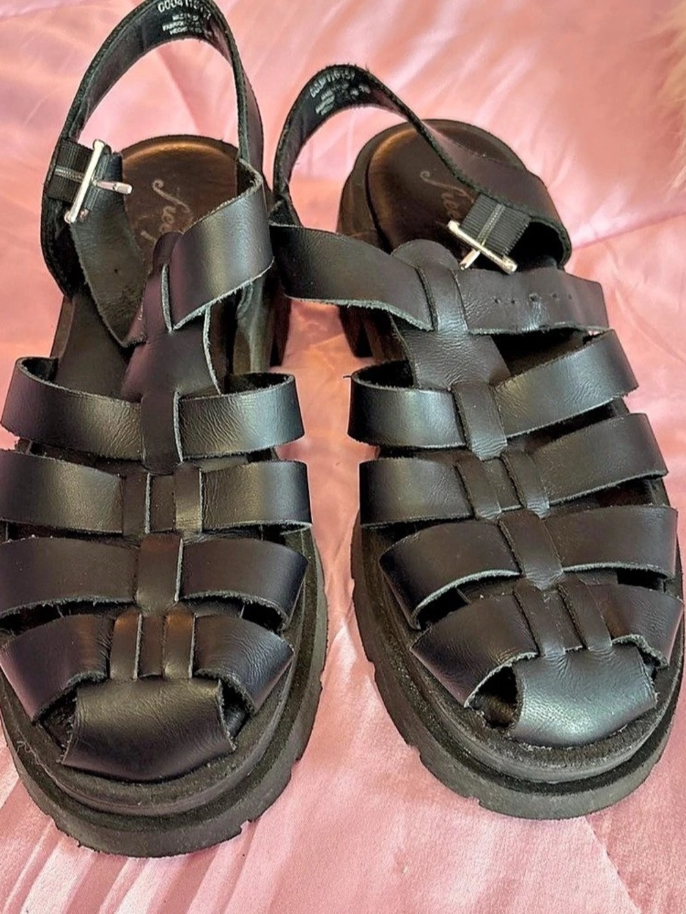 Free People Willow Fisherman Sandal Strappy Black EU 36